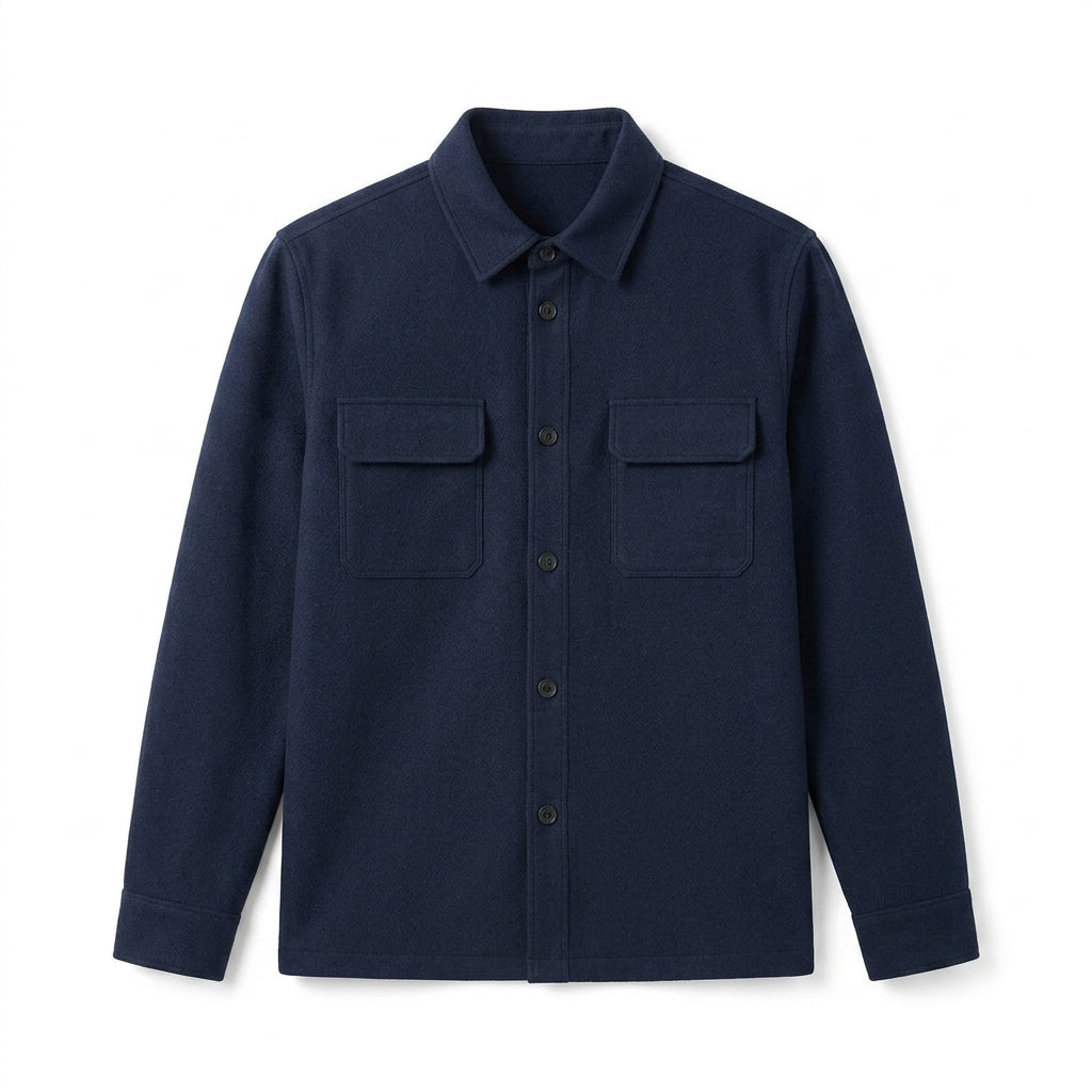 Agtxilue™ Rowan Structured Overshirt – Men's Lightweight Business Casual Shacket Jacket