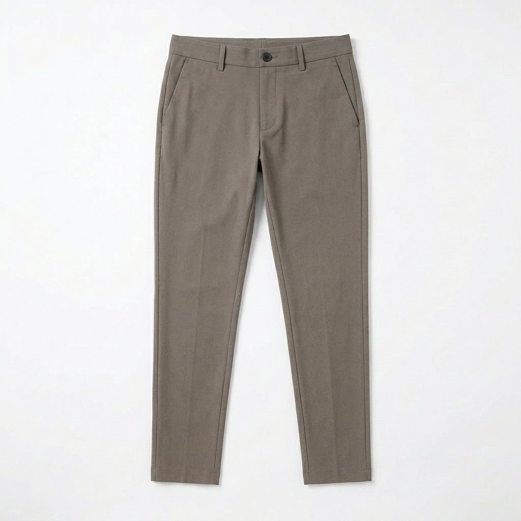 Agtxilue™ Wren Tailored Commuter Trousers – Men's Slim Stretch Business Casual Dress Pants