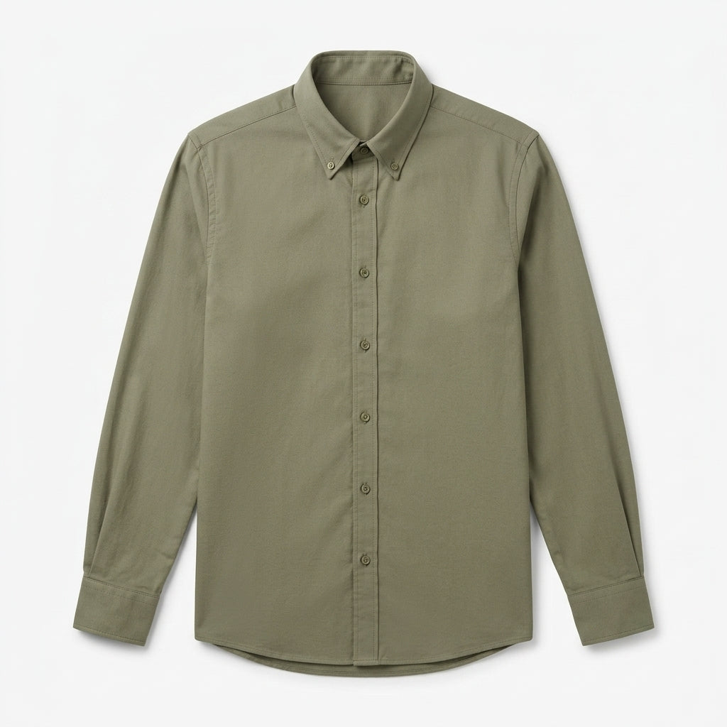 Agtxilue™ Alder Stretch Oxford Shirt – Men's Wrinkle-Resistant Business Casual Button-Down