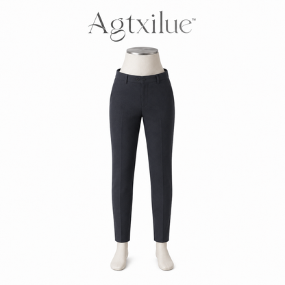Agtxilue™ Wren Tailored Commuter Trousers – Men's Slim Stretch Business Casual Dress Pants