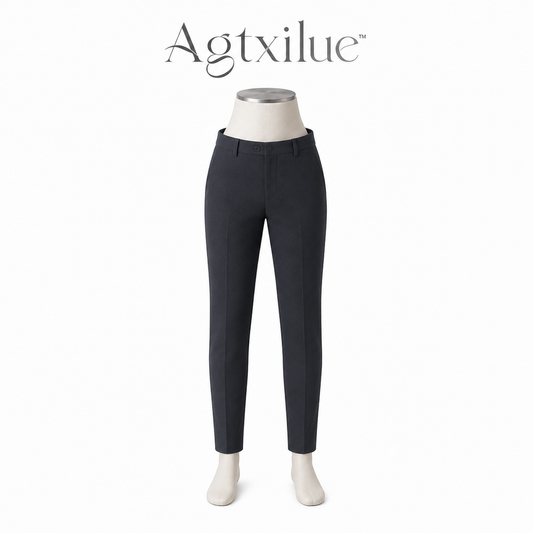 Agtxilue™ Wren Tailored Commuter Trousers – Men's Slim Stretch Business Casual Dress Pants
