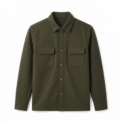 Agtxilue™ Rowan Structured Overshirt – Men's Lightweight Business Casual Shacket Jacket