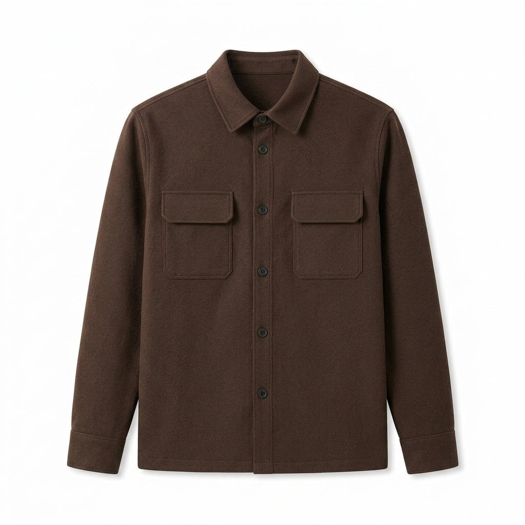 Agtxilue™ Rowan Structured Overshirt – Men's Lightweight Business Casual Shacket Jacket