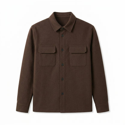 Agtxilue™ Rowan Structured Overshirt – Men's Lightweight Business Casual Shacket Jacket