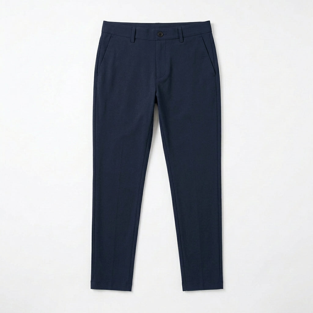 Agtxilue™ Wren Tailored Commuter Trousers – Men's Slim Stretch Business Casual Dress Pants