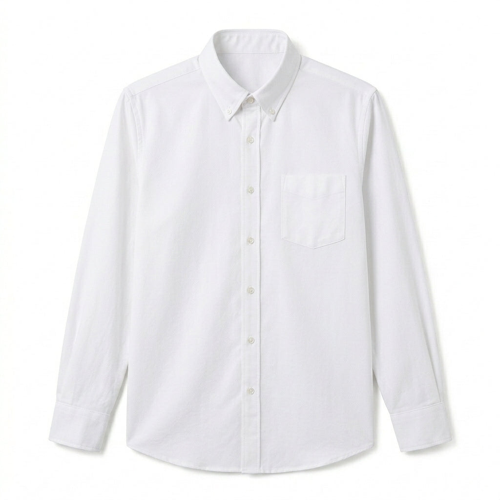 Agtxilue™ Alder Stretch Oxford Shirt – Men's Wrinkle-Resistant Business Casual Button-Down