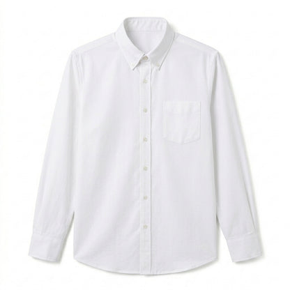 Agtxilue™ Alder Stretch Oxford Shirt – Men's Wrinkle-Resistant Business Casual Button-Down