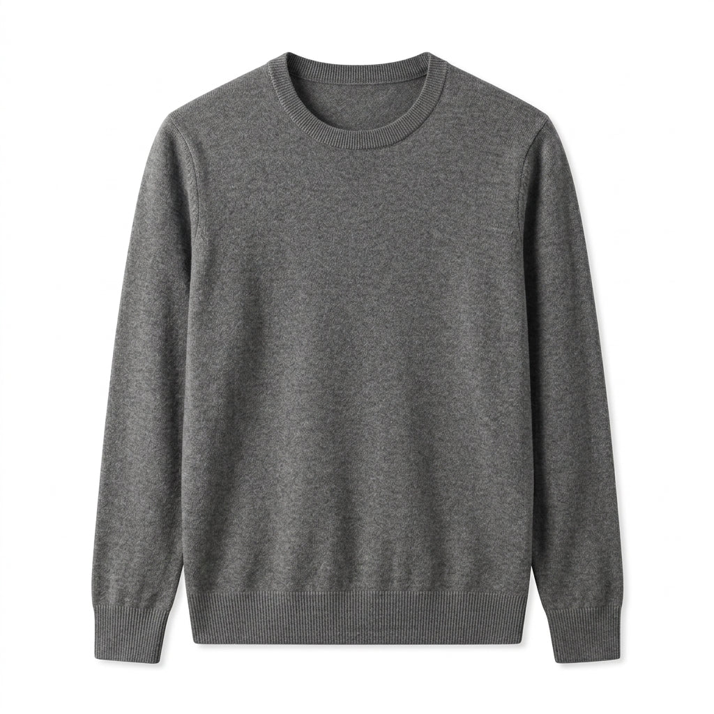 Agtxilue™ Ellison Fine-Gauge Crewneck Sweater – Men's Lightweight Business Casual Knit Pullover