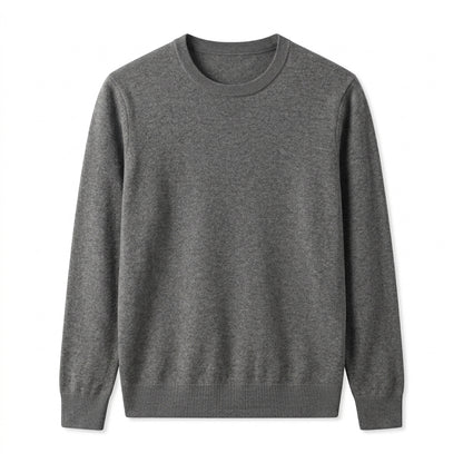 Agtxilue™ Ellison Fine-Gauge Crewneck Sweater – Men's Lightweight Business Casual Knit Pullover