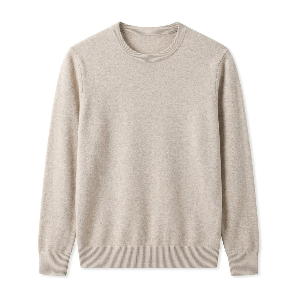 Agtxilue™ Ellison Fine-Gauge Crewneck Sweater – Men's Lightweight Business Casual Knit Pullover