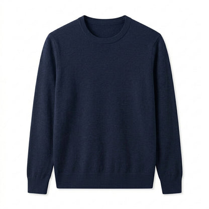 Agtxilue™ Ellison Fine-Gauge Crewneck Sweater – Men's Lightweight Business Casual Knit Pullover