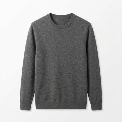 Agtxilue™ Ellison Fine-Gauge Crewneck Sweater – Men's Lightweight Business Casual Knit Pullover